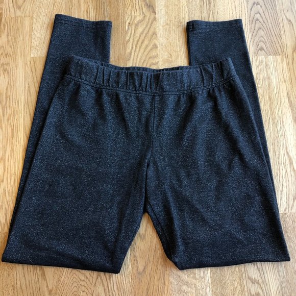 American Eagle Black Shimmer Leggings Hi Rise Medium - Picture 2 of 8